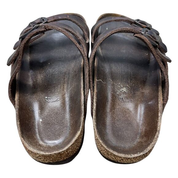 BIRKENSTOCK Florida Brown Habana Leather Size 37 - Picture 3 of 15